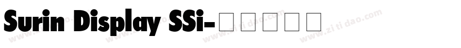 Surin Display SSi字体转换